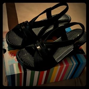 Sketchers black dress sandles